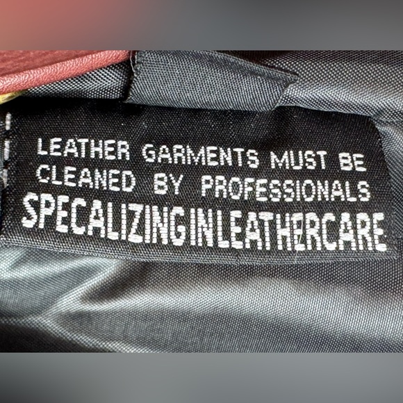 NWOT NIGHT RIDER MEN'S MOTORCYCLE LEATHER JACKET in Red - Picture 12 of 13